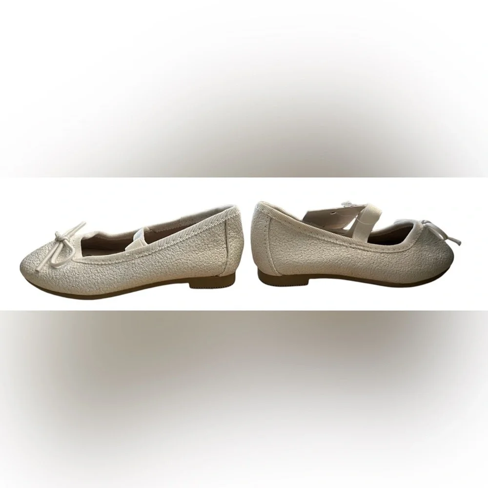 NWT baby girl spsrkly ballet flats dress shoes Sz 4